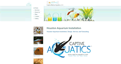 Desktop Screenshot of captive-aquatics.com